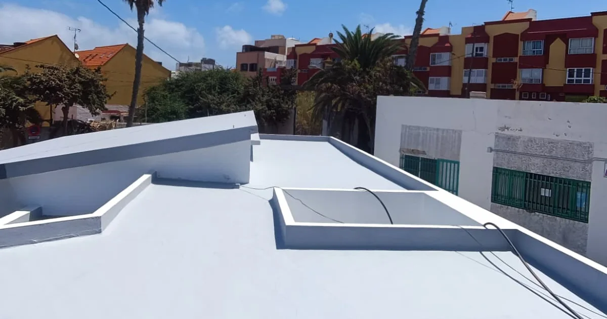 Azotea impermeabilizada por ESS Canarias en Gran Canaria