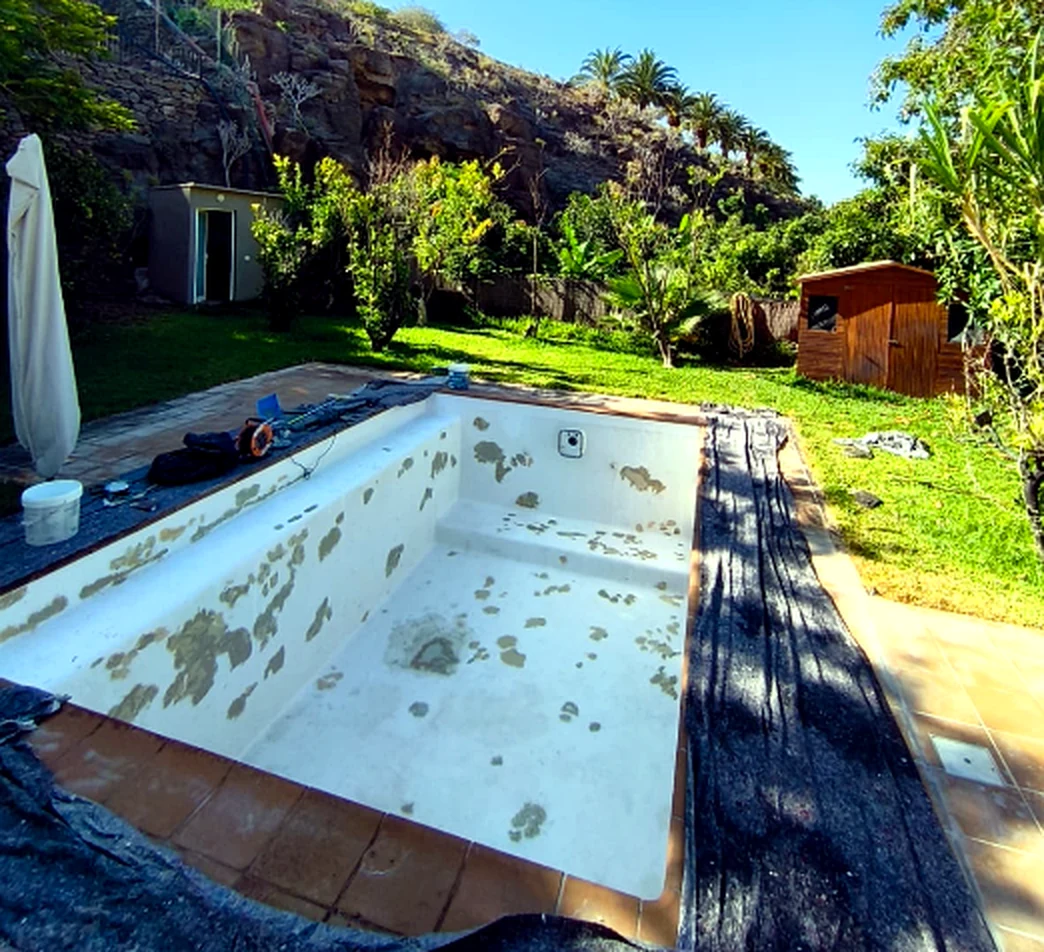 Pool before